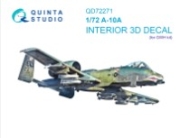 [사전 예약] QD72271 1/72 A-10A Thunderbolt II 3D-Printed & coloured Interior on decal paper (GWH)