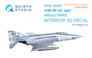 [사전 예약] QDS+48686 1/48 RF-4C Phantom II (late without DMAS) 3D-Printed & coloured Interior on decal paper (Hasegawa) (Small version) (with 3D-printed resin parts)