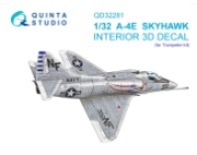 [사전 예약] QD32281 1/32 A-4E Skyhawk 3D-Printed & coloured Interior on decal paper (Trumpeter)
