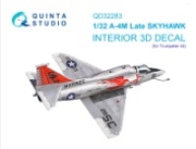 [사전 예약] QD32283 1/32 A-4M Late Skyhawk 3D-Printed & coloured Interior on decal paper (Trumpeter)