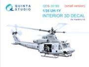 [사전 예약] QDS-35180 1/35 UH-1Y 3D-Printed & coloured Interior on decal paper (Academy) (Small version)