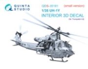 [사전 예약] QDS-35181 1/35 UH-1Y 3D-Printed & coloured Interior on decal paper (Trumpeter) (Small version)