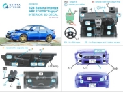 [사전 예약] QD24032 1/24 Subaru Impreza WRX STi GDB Bugeye 3D-Printed & coloured Interior on decal paper (Tamiya)