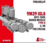 [사전 예약] TM0480119 1/48 9M39 IGLA ANTI-TANK GUIDED MISSILE (TYPE A) FOR ZVEZDA