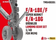 [사전 예약] TM0480301 1/48 F/A-18E/F SUPER HORNET  E/A-18G GROWLER LANDING GEAR SET FOR MENG