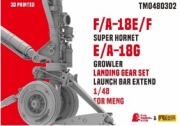 [사전 예약] TM0480302 1/48 F/A-18E/F SUPER HORNET  E/A-18G GROWLER LANDING GEAR SET LAUNCH BAR EXTEND FOR MENG