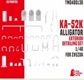 [사전 예약] TM0480138 1/48 KA-52K ALLIGATOR EXTERIOR DETAILING SET FOR ZVEZDA