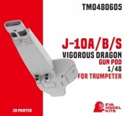 [사전 예약] TM0480605 1/48 J-10 A/B/S VIGOROUS DRAGON GUN POD FOR  TRUMPETER