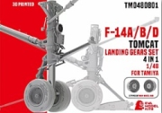 [사전 예약] TM0480801 1/48 F-14A/B/D Landing Gear Set (Standard+Catapult Launch versions) (For TAM)