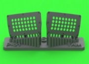 [사전 예약] AM-32-136 1/32 P-51 Mustang - carburator air filter cover - standard holed type (for Tamiya)