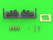 [사전 예약] AM-48-181 1/48 Curtiss P-40 L, N early - 4 x Browning .50 blast tubes with adapter & gunsight & Pitot Tube (for Eduard)