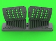 [사전 예약] AM-48-187 1/48 P-51 Mustang - carburator air filter cover - RAF louvred type - version A (for Eduard)