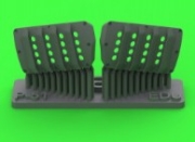 [사전 예약] AM-48-188 1/48 P-51 Mustang - carburator air filter cover - RAF louvred type - version B (for Eduard)