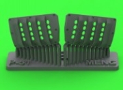 [사전 예약] AM-48-194 1/48 P-51 Mustang - carburator air filter cover - RAF louvred type - version B (for Meng)