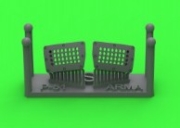 [사전 예약] AM-72-171 1/72 P-51 Mustang - carburator air filter cover - standard holed type (for Arma Hobby)