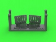 [사전 예약] AM-72-173 1/72 P-51 Mustang - carburator air filter cover - RAF louvred type - version B (for Arma Hobby)