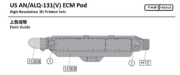 [사전 예약] Fa48149 1/48 US AN/ALQ-131 ECM Pod