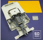 [사전 예약] SD-J02+1 1/24 Jaguar XJR-9 LM Engine Additional Parts [Masking Tape Included], Tamiya Compatible, 3D Printed
