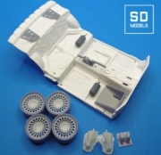 [사전 예약] SD-B01+1 1/24 BMW M3 Rally Additional Parts + Rothmans Wheels, BEEMAX Compatible. 3D Printed