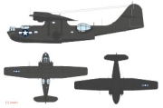 [사전 예약] EX1183 1/48 PBY-5A US national insignia (stars & bars) 1/48 EDUARD / REVELL
