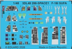 [사전 예약] 3DL48288 1/48 F-16I SUFA SPACE 1/48 KINETIC