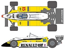 SHK-D530 1/20 RE30B 1982 Brazil/France for RENAULT RE-30B TURBO by T.