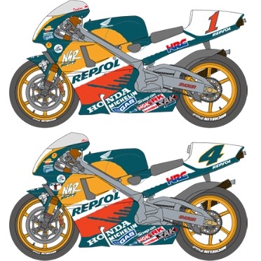 SHK-D518 1/12 Honda Repsol NSR500 1998 late for Tamiya