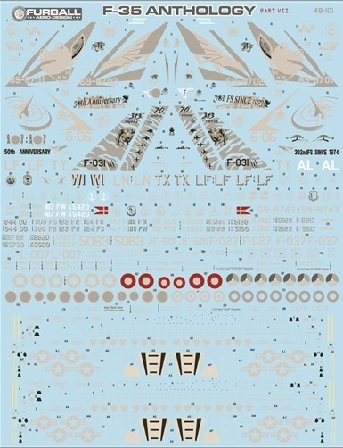 [사전 예약] FUR48-101 1/48 F-35A Anthology Part VII