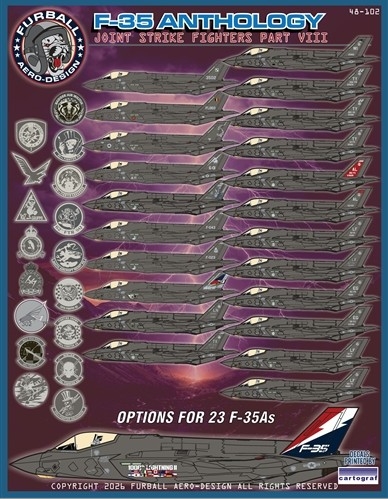 [사전 예약] FUR48-102 1/48 F-35A Anthology Part VIII
