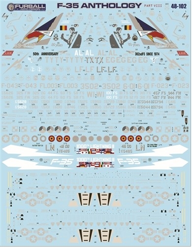 [사전 예약] FUR48-102 1/48 F-35A Anthology Part VIII