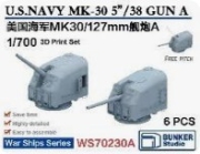 [사전 예약] WS70230A 1/700 USN MK30/127mm Guns A