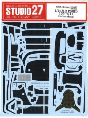[사전 예약] ST27-CD24013 1/24 Alfa Romeo 155 V6 T1 1993, 1994 DTM Carbon Decal for Tamiya