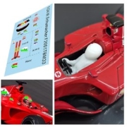 [사전 예약] TBM33 1/24 Driver Figure and Decals for Ferrari F2001 M. Schumacher Centauria