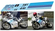 [사전 예약] TBD1205 1/9 Decals for Ducati 888 851 TT Race 1993 R. Dunlop M. Farmer