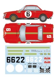 ST27-DC1267 1/24 Fulvia #6/#2 Sanremo (1969) for Italeri