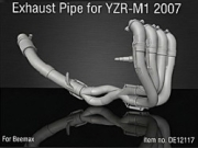 [사전 예약] DE12117 1/12 Exhaust Pipe for YZR-M1 2007 for Beemax