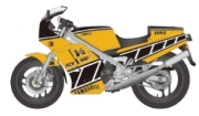 [사전 예약] ST27-DC1268 1/12 RZV500R Dress up Decal (Yellow Black) for Tamiya