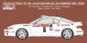 [사전 예약] REJ0391 1/24 Toyota Celica ST 185 - 2nd place Rallye du Condroz 1993 &ndash; Duez / Giraudet