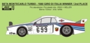 [사전 예약] REJ0425 1/24 Lancia Beta Montecarlo Turbo - 1980 Giro d'Italia # 698