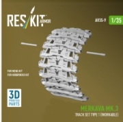 [사전 예약] AV35-0009 1/35 Merkava Mk.3 track set Type 1 (Workable) for Meng/HobbyBoss kit (3D Printed) (1/35) 1/35