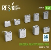 [사전 예약] AVU35-0004 1/35 Modern army water cans, big set (3D Printed) (1/35) 1/35