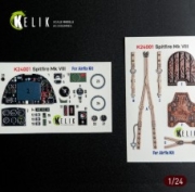 [사전 예약] K24001 1/24 Spitfire Mk VIII interior 3D decals for Airfix kit (1/24) 1/24 AirFix