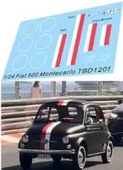 [사전 예약] TBD1201 1/24 Decals for Fiat 500 Montecarlo Leclerc TB Decal TBD1201
