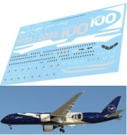 [사전 예약] TBD1167 1/144 Decals for Boeing 787-900 Lufthansa 100 Years livery