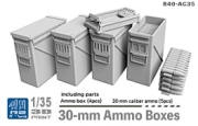 [사전 예약] R40-AC35 1/35 U.S Army 30-mm Ammo Boxes (4 pcs) *Ammo box (4pcs)*30-mm caliber ammo (5pcs)