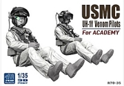 [사전 예약] R70-35 1/35 USMC UH-1Y Venom Pilots Duo FOR ACADEMY FOR ACADEMY*A pair of pilots *decals