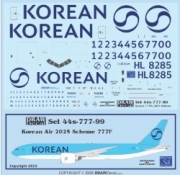 [사전 예약] 44-777-99 1/144 Korean Air 777Fs 2025 Scheme