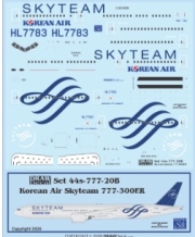 [사전 예약] 44-777-20B 1/144 Korean Air Skyteam 777-300ER