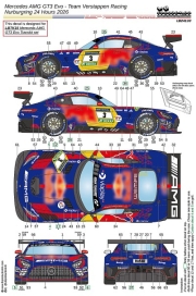 [사전 예약] 24133	1/24 Mercedes AMG GT3 Evo - Team Verstappen Racing - 2026 Nurburgring 24 Hours include carbon fibre decal LBAMGCF Recommend to use with LBTK15