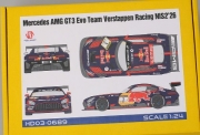 [사전 예약] HD03-0689 1/24 Mercedes AMG GT3 EVO Team Verstappen Racing NlS2'26  Detail-UP Parts For T 24345（Resin+PE+Decals）